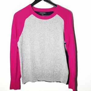 Banana Republic Merino Wool Sweater Womens S Pink Crew Neck Lightweight